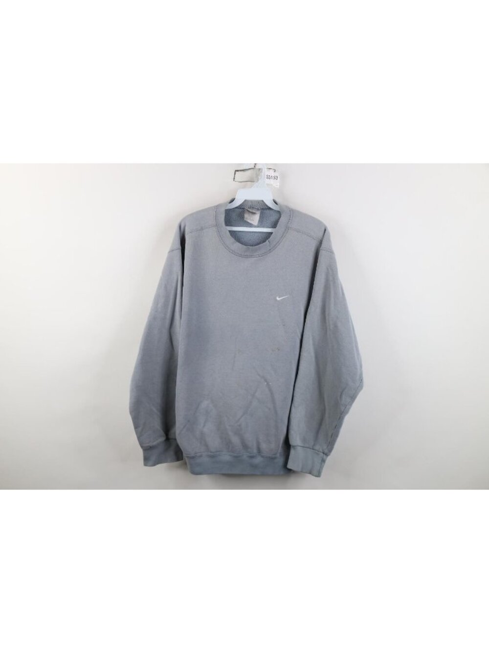 Vintage 90s Nike Mens Medium Distressed Travis Scott Mini Swoosh Sweatshirt USA